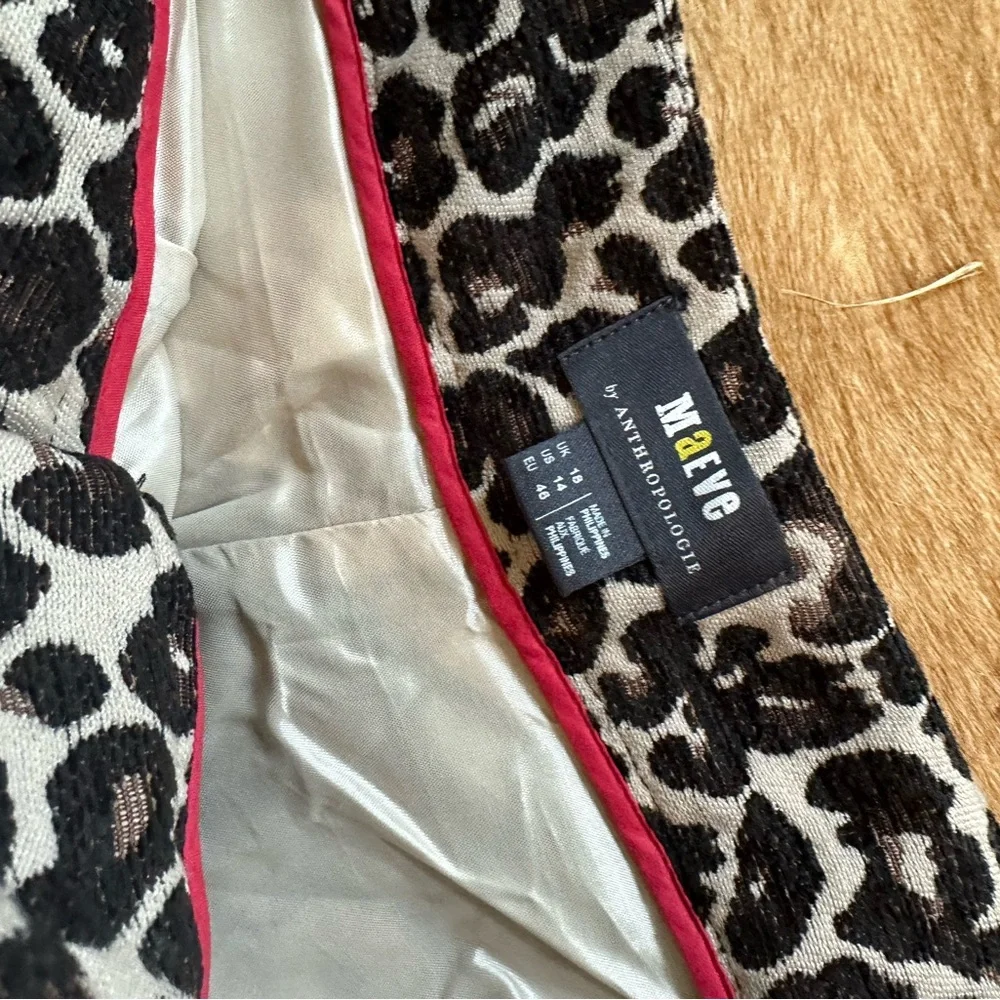 Maeve leopard pants 14 NWT - Picture 6 of 7